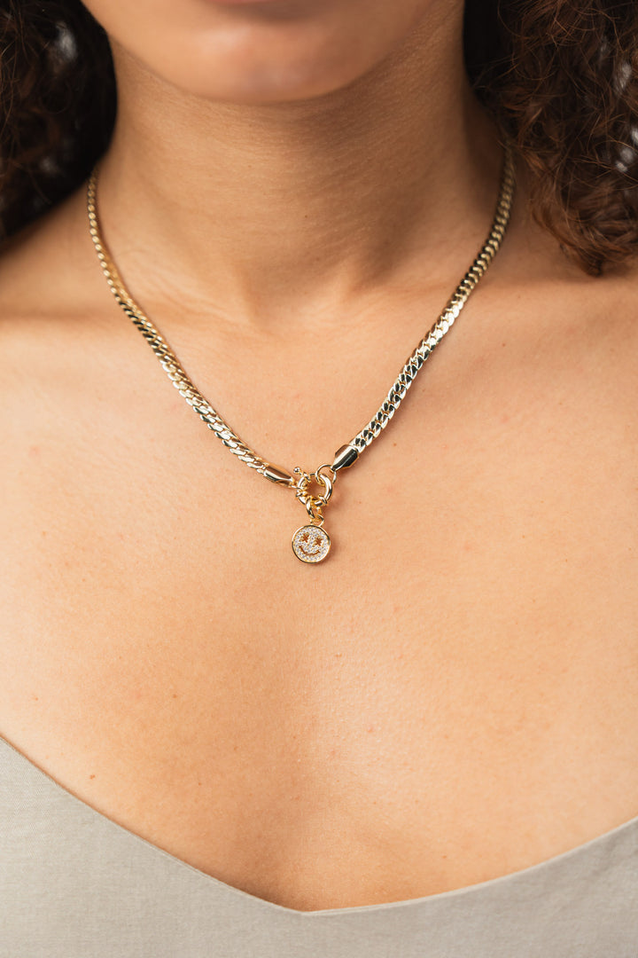 Charm Smiley Gold