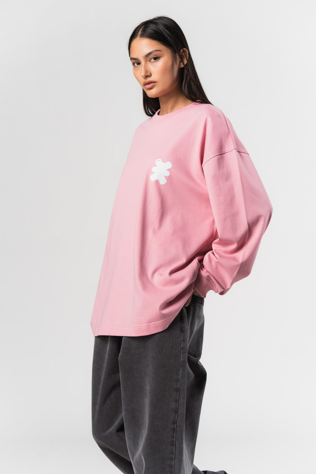 Oversize Longsleeve La Vie - Karo Kauer Label