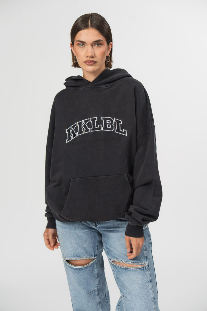 Hoodie KKLBL Washed Black