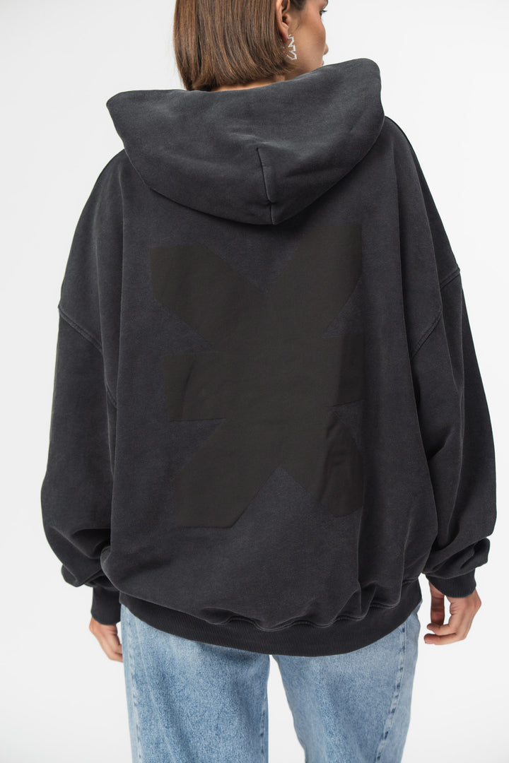 Hoodie KKLBL Washed Black