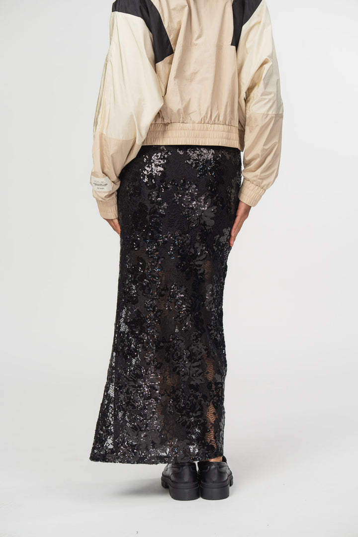 Lace Sequin Skirt