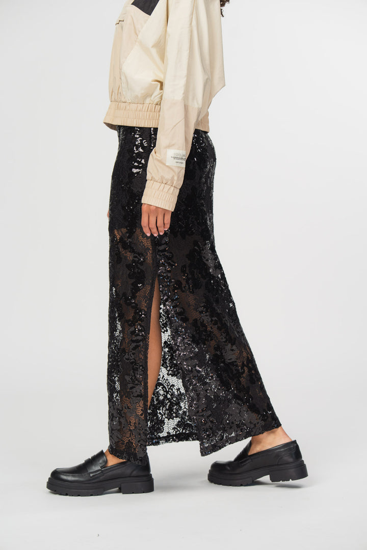 Lace Sequin Skirt