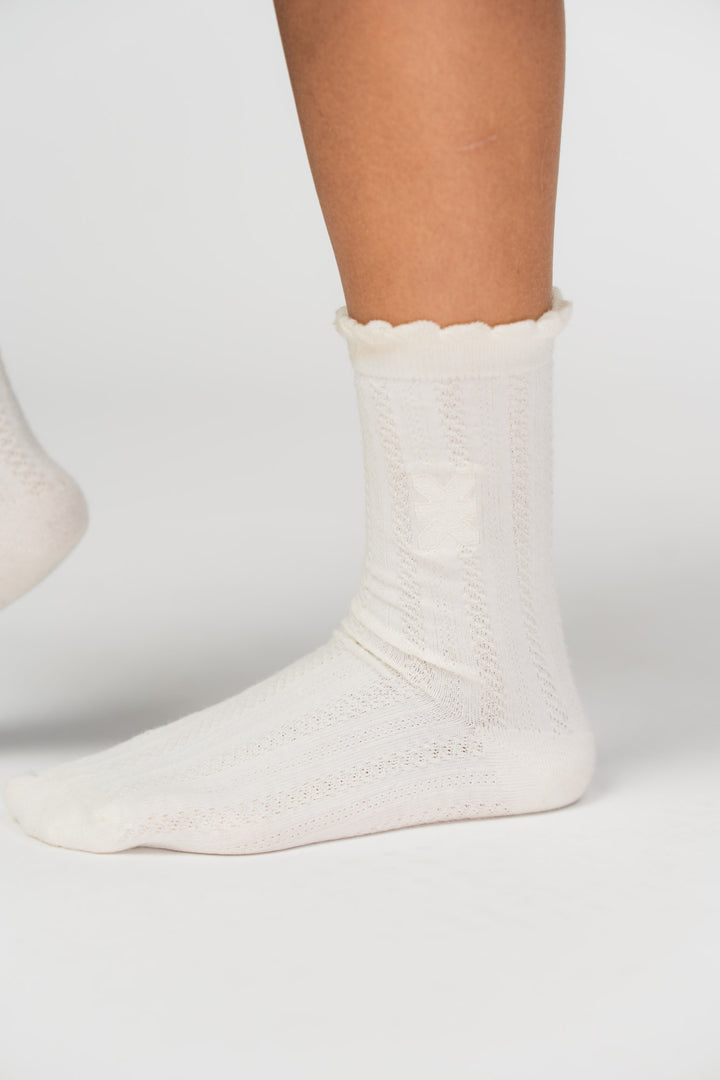 Knit Socks Offwhite