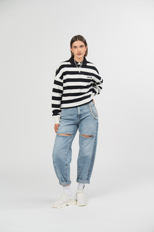 Alternative Ansicht von Poloshirt Cropped Striped 