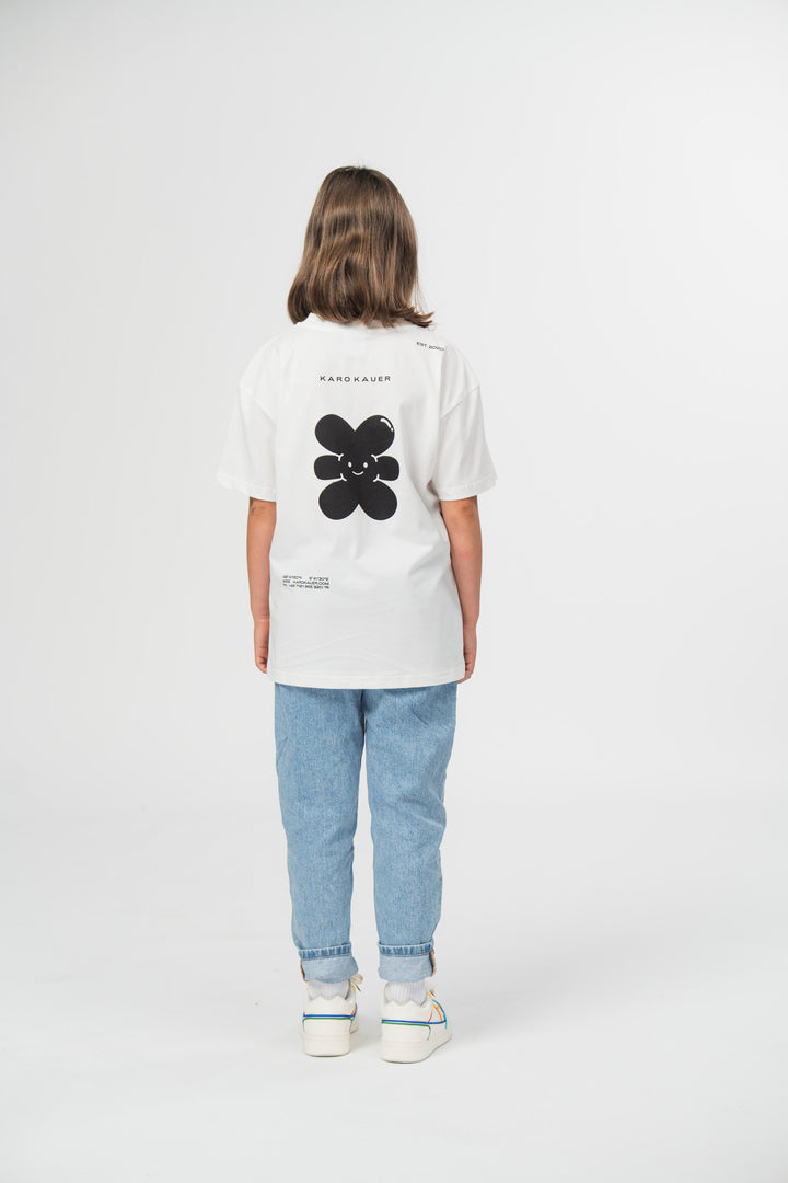 T-Shirt Kids Logo Offwhite