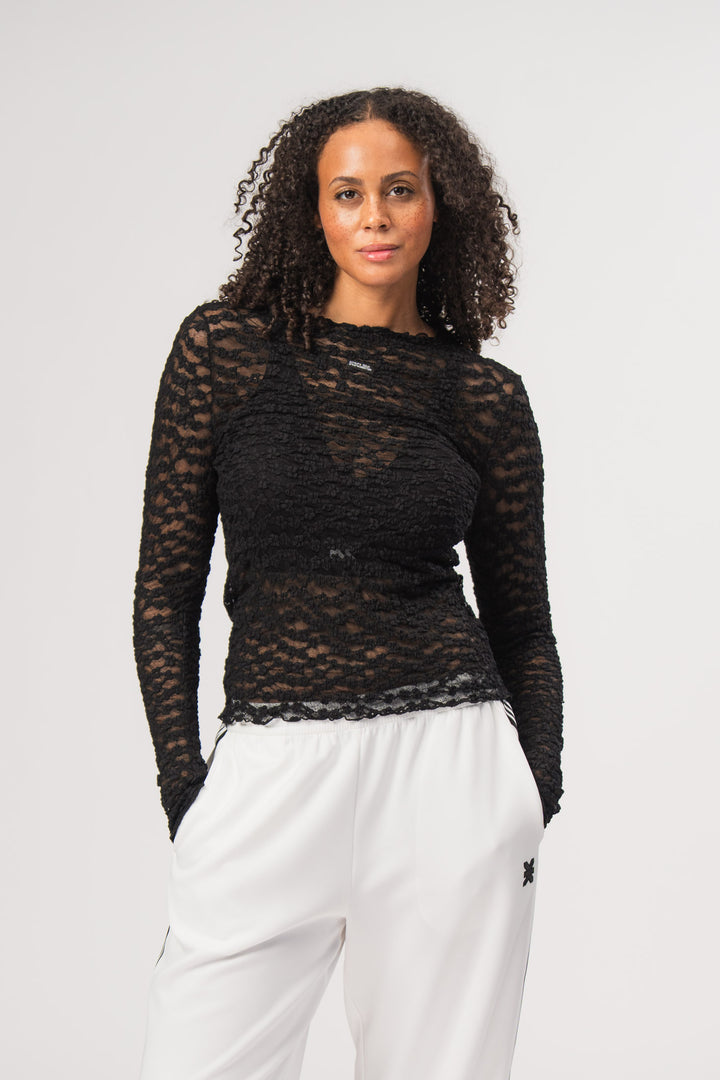 Lace Longsleeve Black