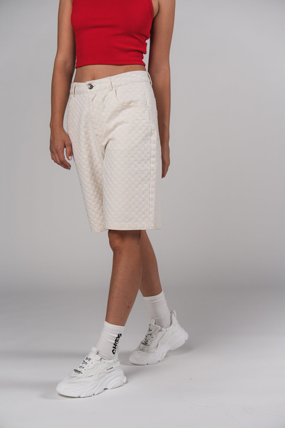 Bermuda Shorts Creme - Karo Kauer Label