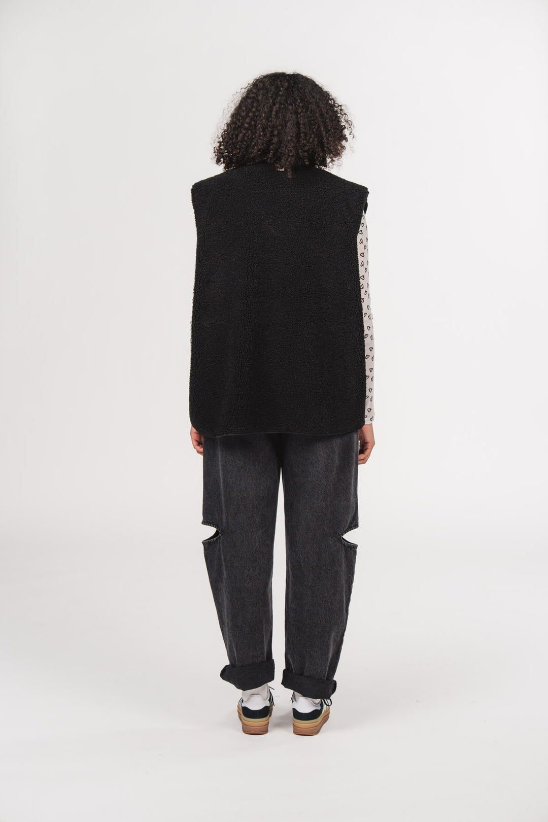 Teddy Vest Black - Karo Kauer Label