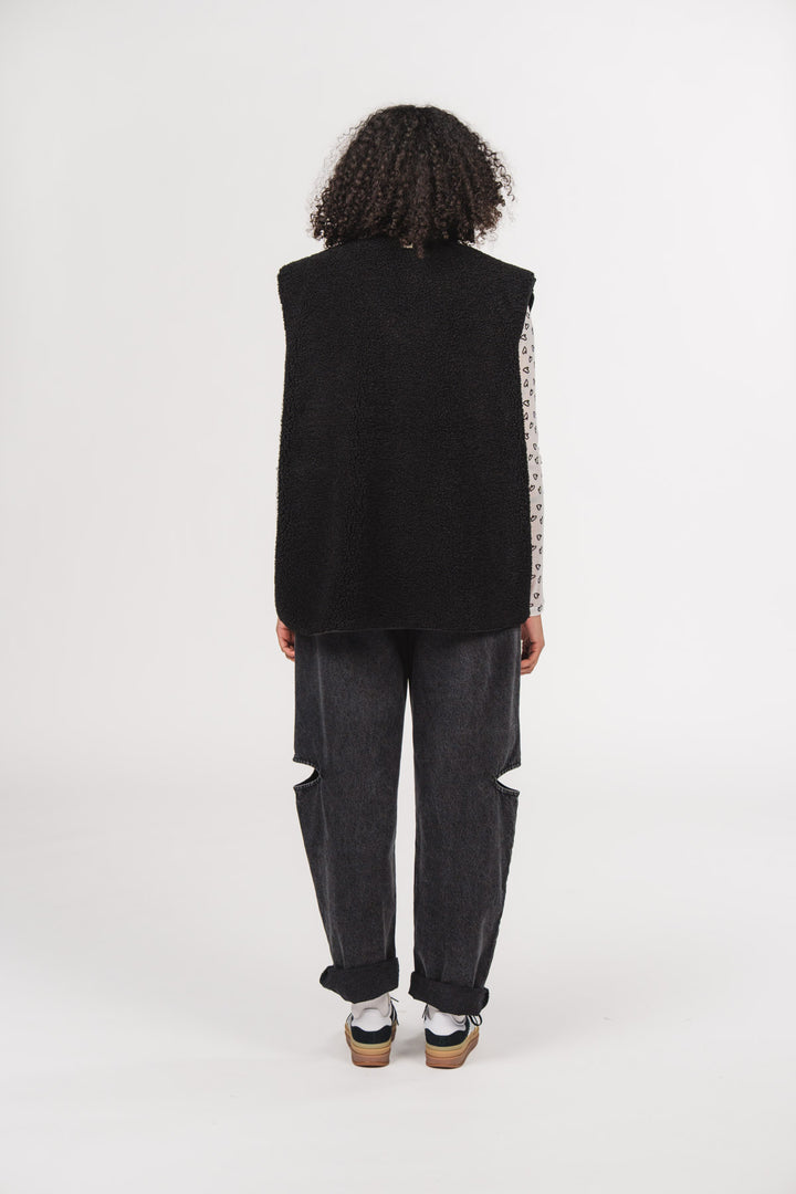 Teddy Vest Black - Karo Kauer Label