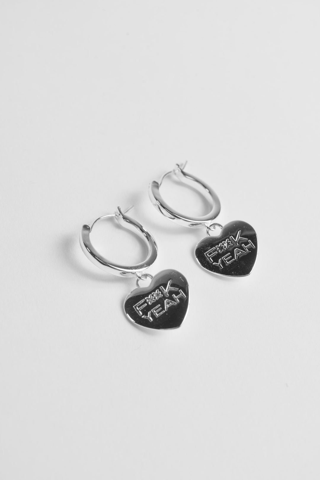 Hoops Heart Silver - Karo Kauer Label