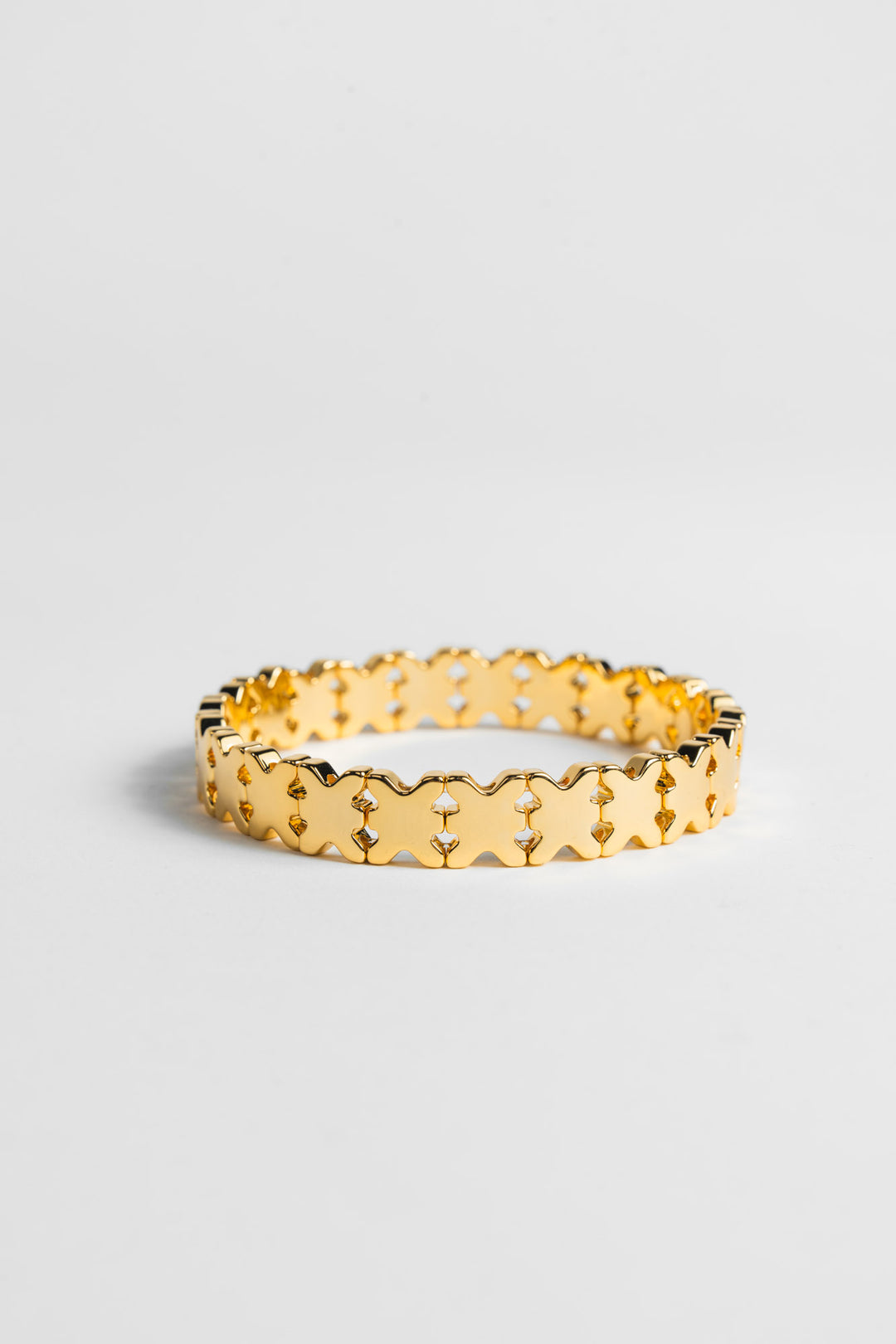 Tennis Bracelet Logo Gold - Karo Kauer Label
