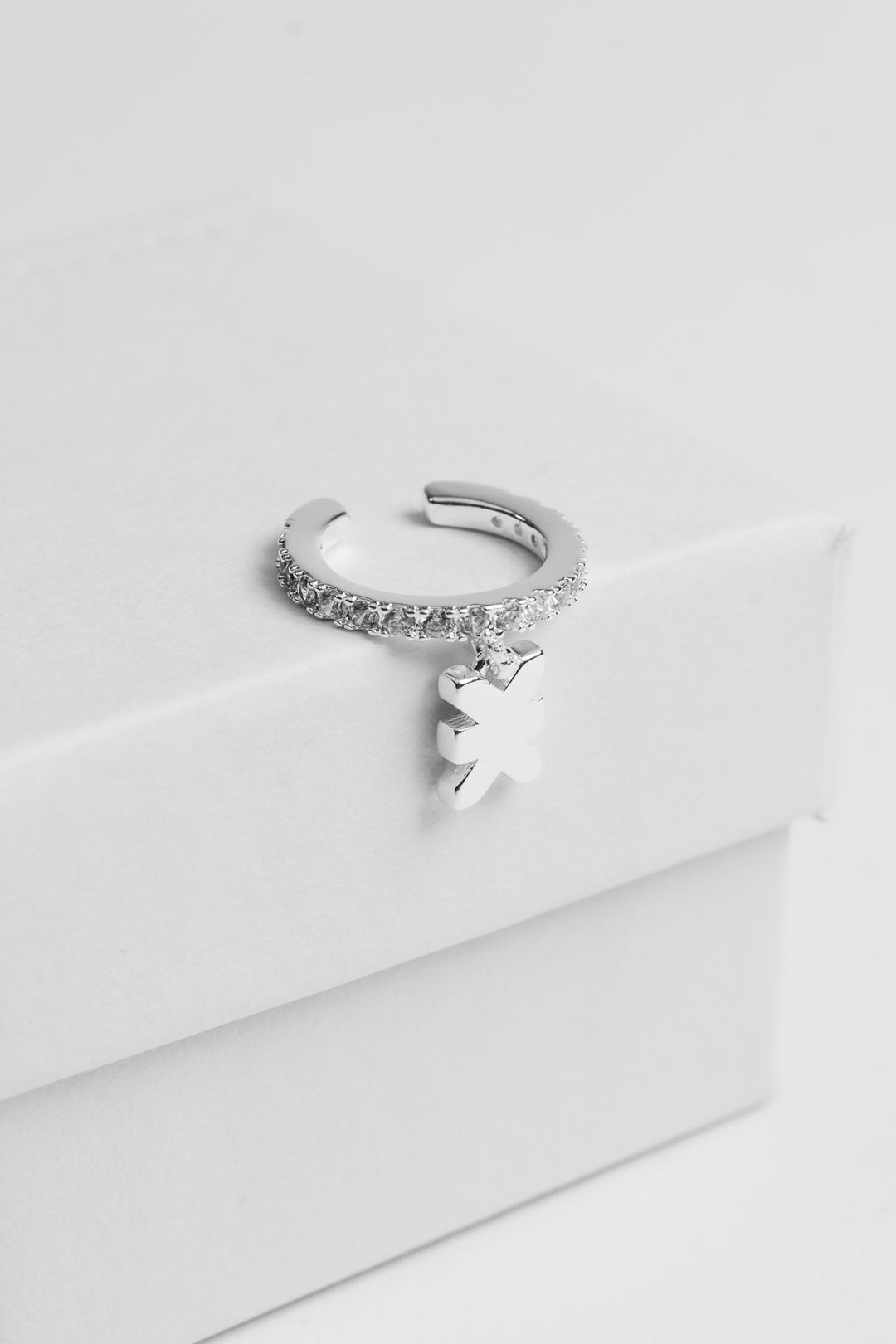 Earcuff Sparkle Silver - Karo Kauer Label