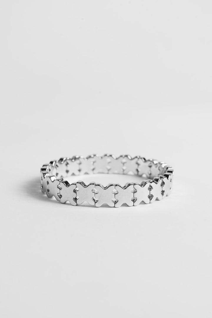 Tennis Bracelet Logo Silver - Karo Kauer Label