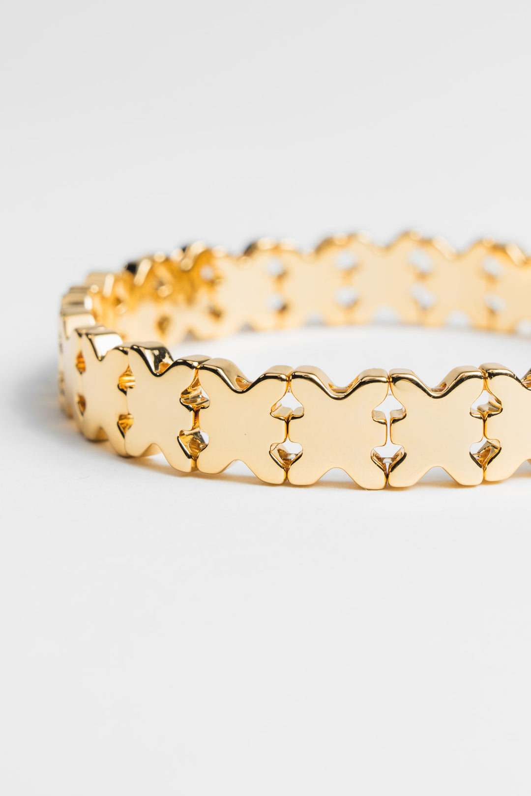 Tennis Bracelet Logo Gold - Karo Kauer Label