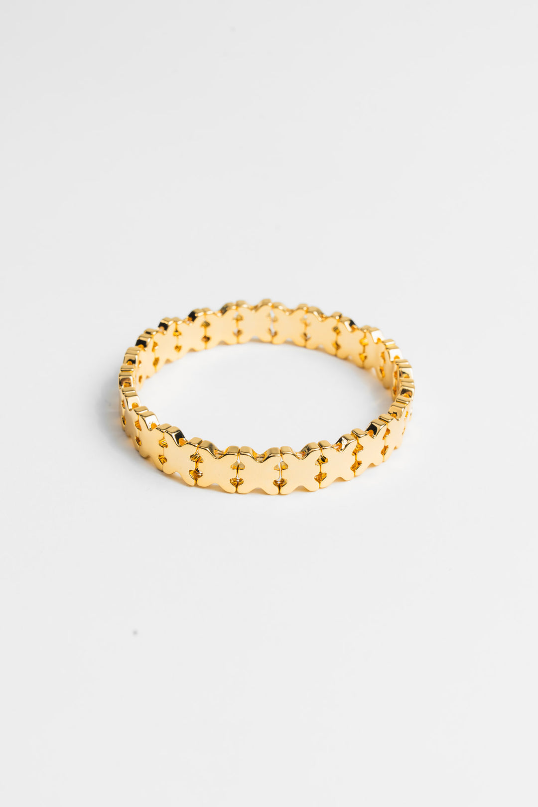 Tennis Bracelet Logo Gold - Karo Kauer Label
