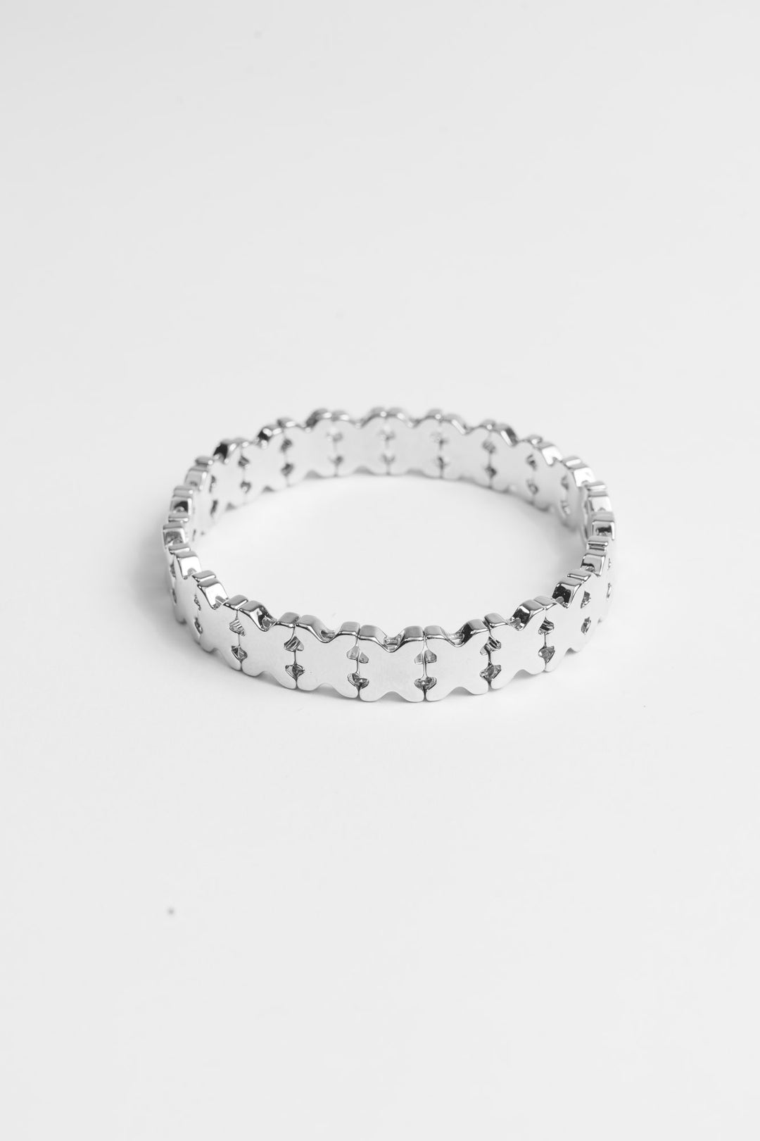 Tennis Bracelet Logo Silver - Karo Kauer Label