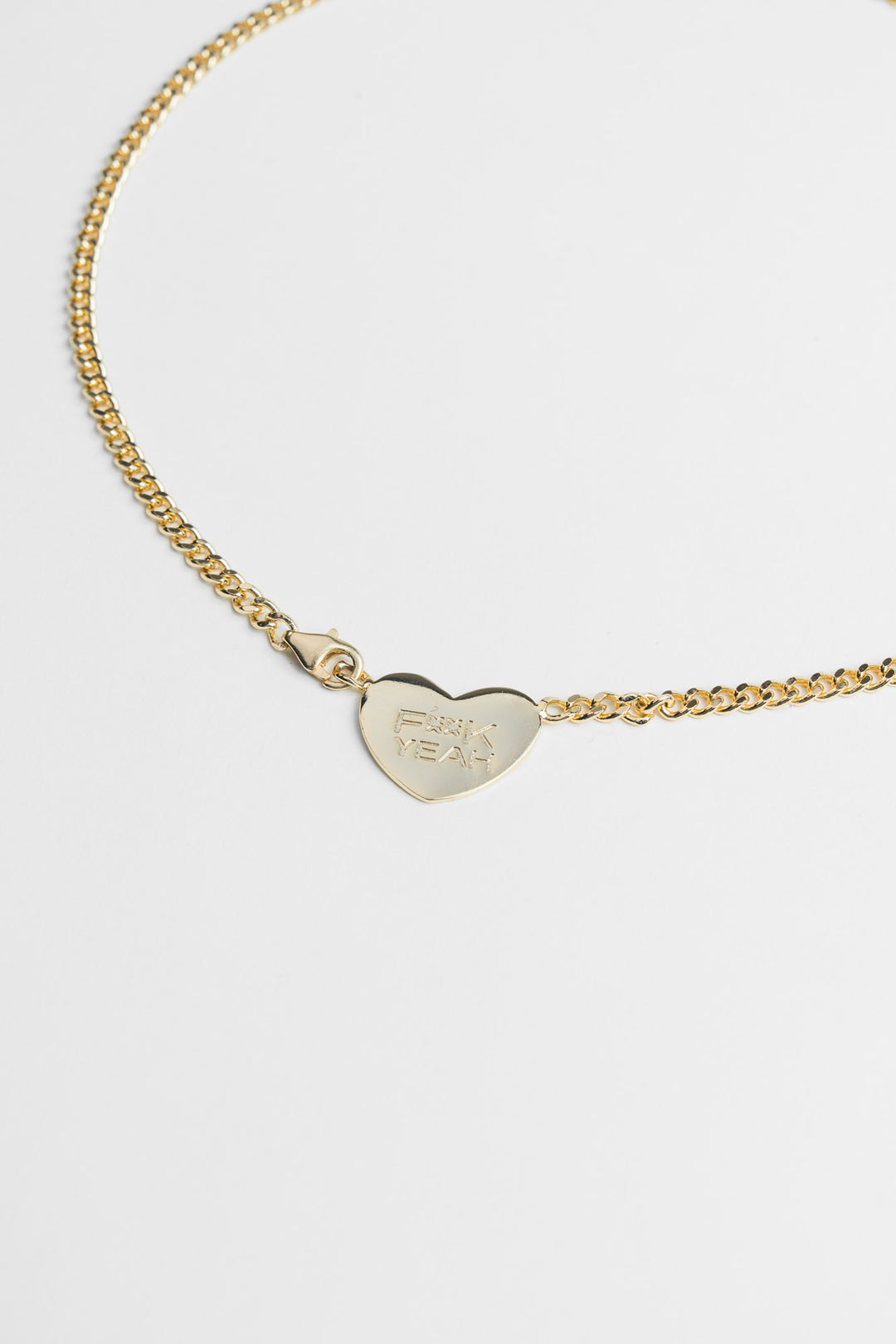 Necklace Heart Gold - Karo Kauer Label