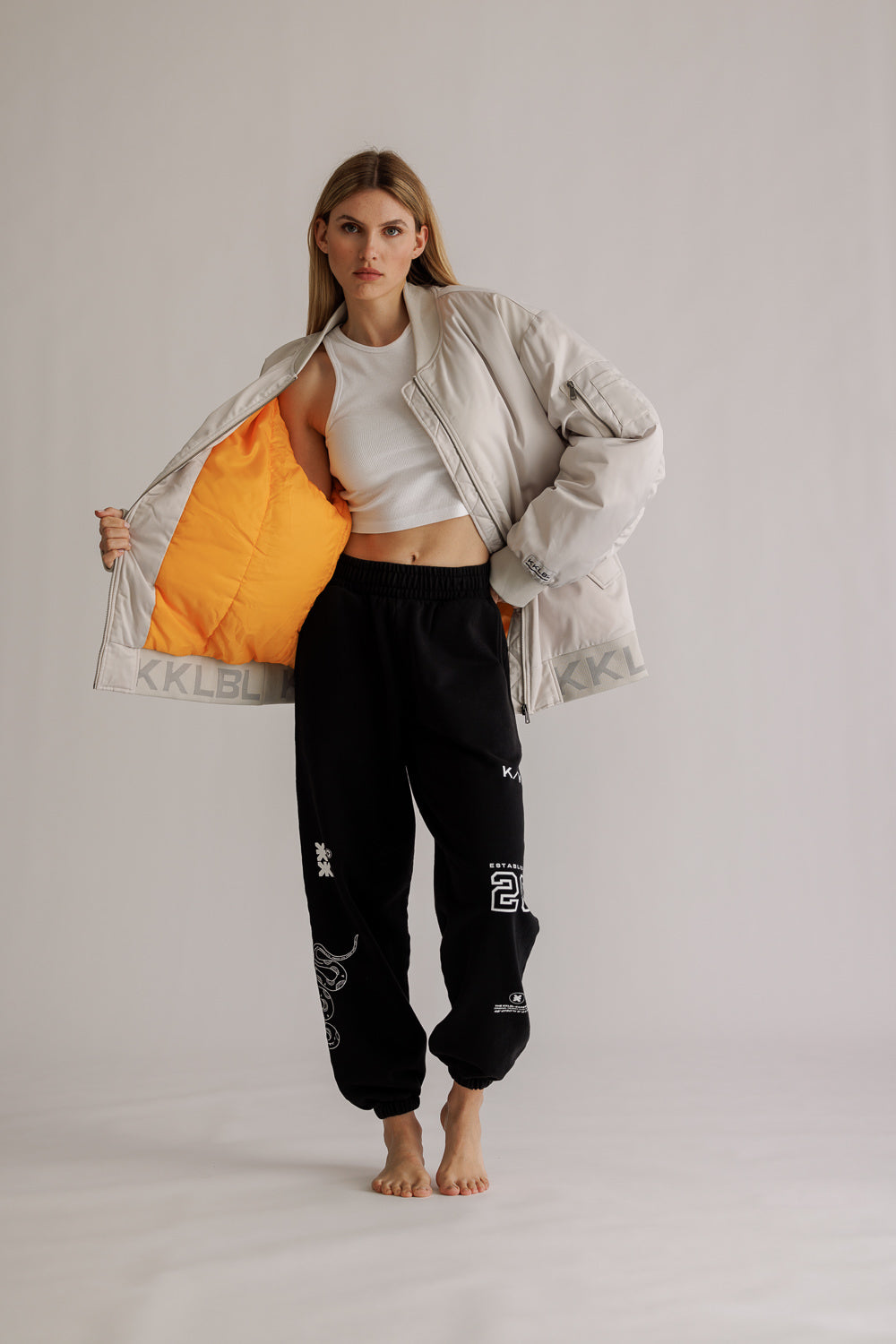 Karo Kauer Bomberjacket Silver Grey