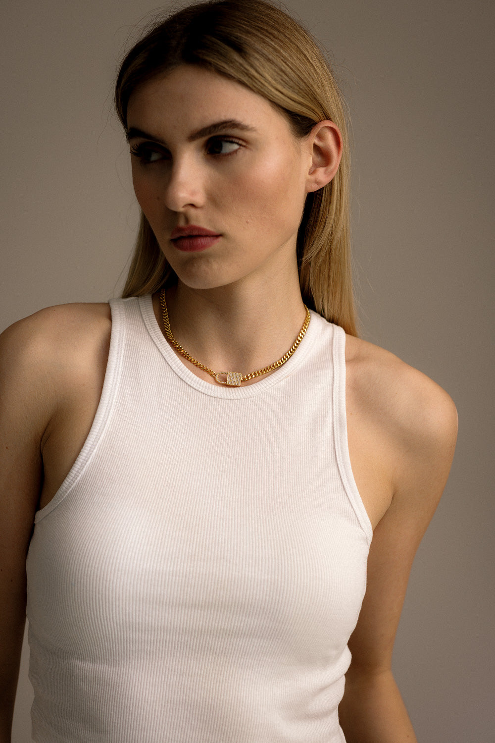 Karo Kauer Chain Lock Gold