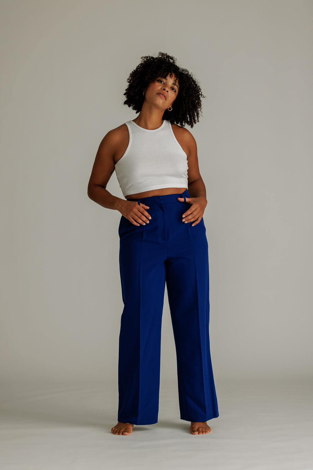 Karo Kauer Formal Pants Blue