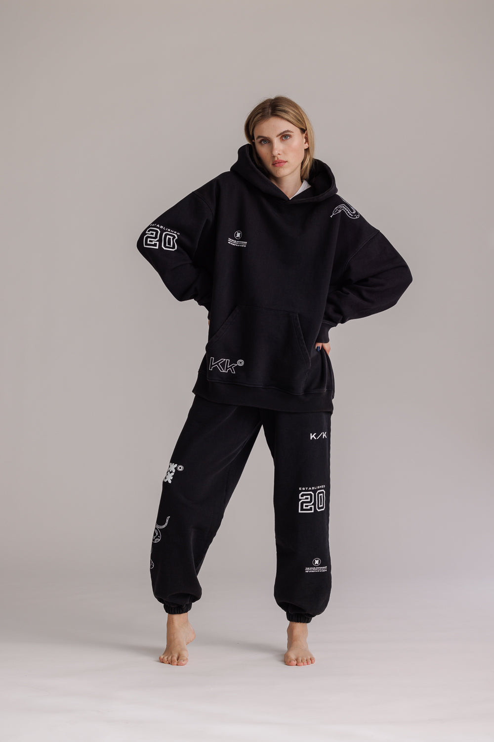 Karo Kauer Hoodie Faded Black