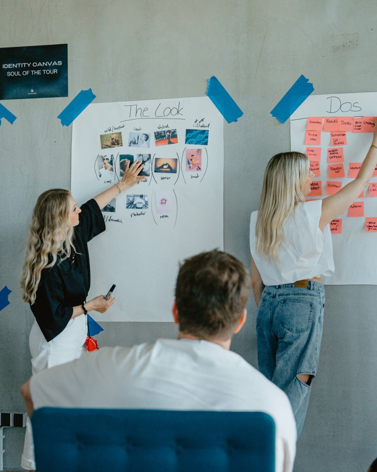Identity Canvas der Karo Kauer Tour 2026: The Look und The Core werden gemeinsam definiert
