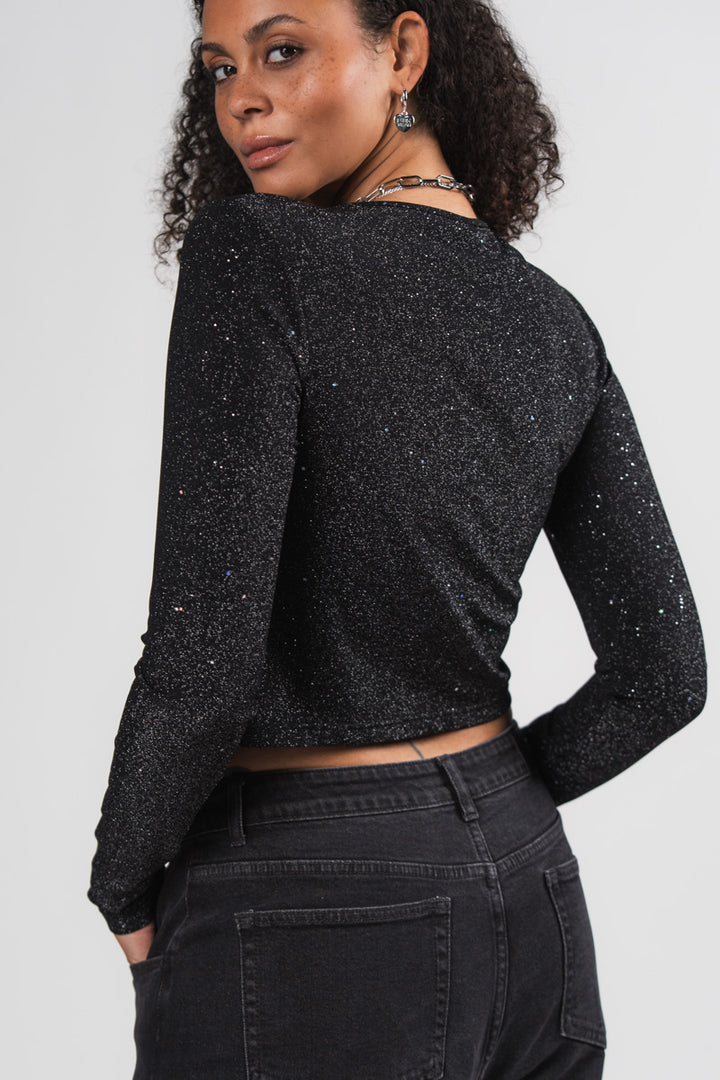 Mesh Longsleeve Sparkle - Karo Kauer Label