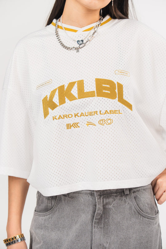 Bild von Jersey T-Shirt Cropped White  aus End Of Season Sale Kollektion im Angebot