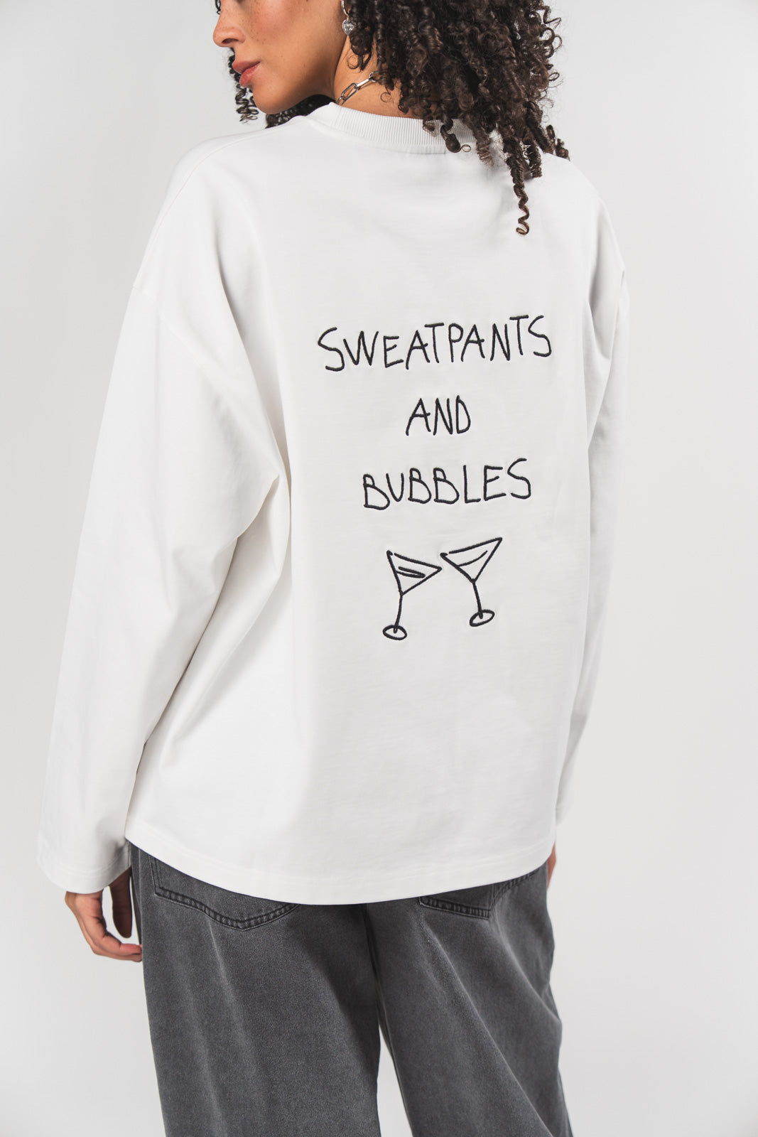 Longsleeve White Bubbles - Karo Kauer Label