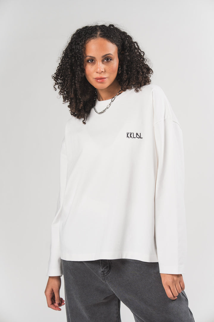 Longsleeve White Bubbles - Karo Kauer Label