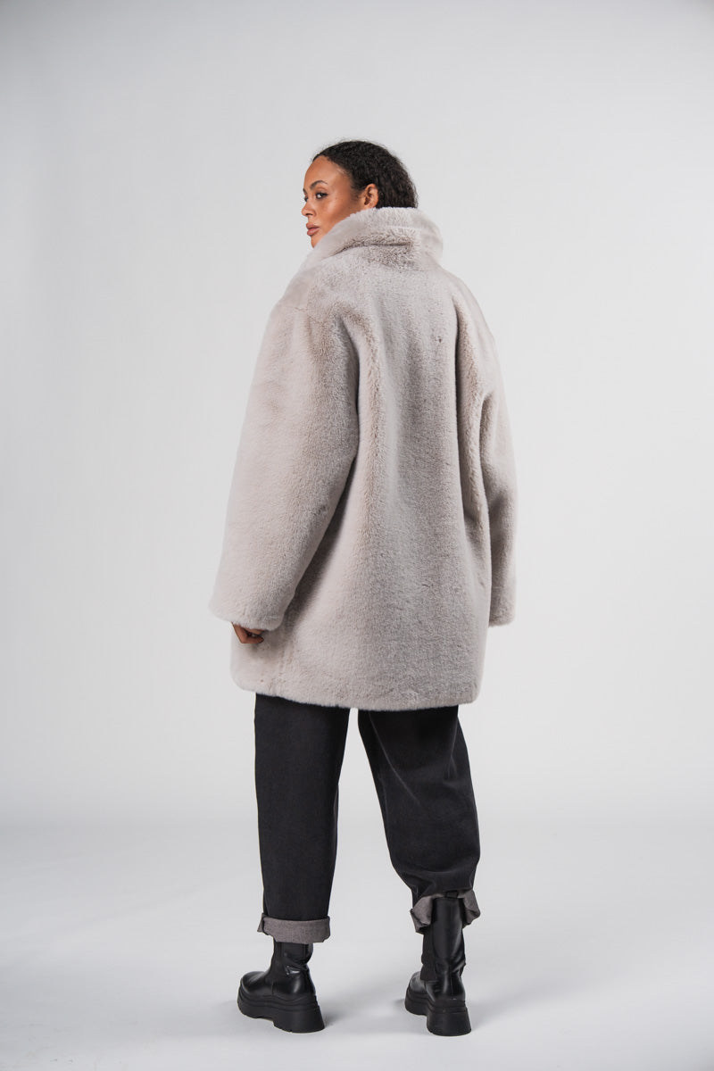 Furry Coat - Kuschelige Webpelz Jacke | Karo Kauer Label