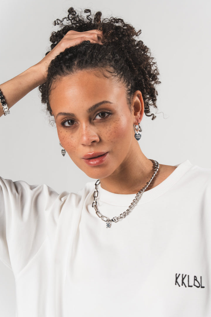 Hoops Heart Silver - Karo Kauer Label