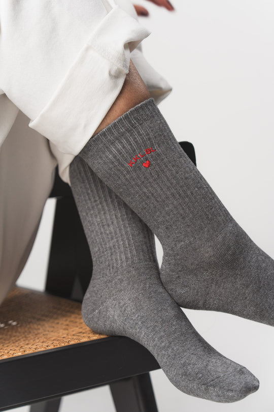 Bild von Socks Heart Grey  aus Alle Produkte Kollektion