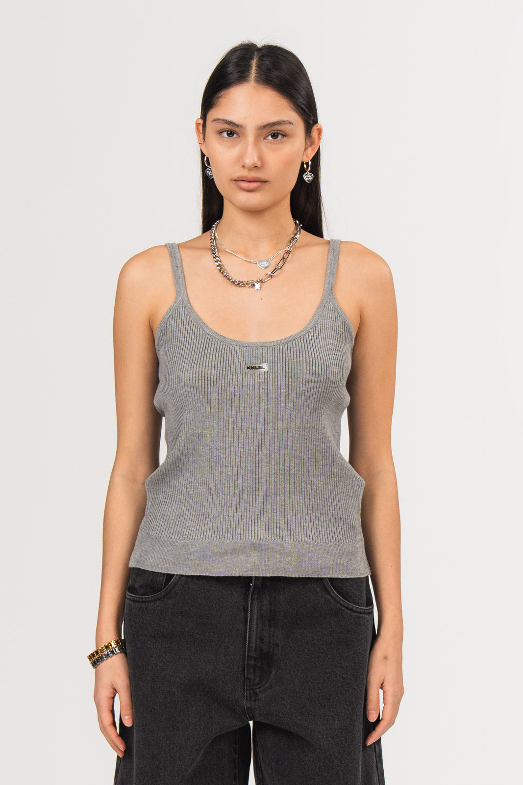 Knit Top Grey
