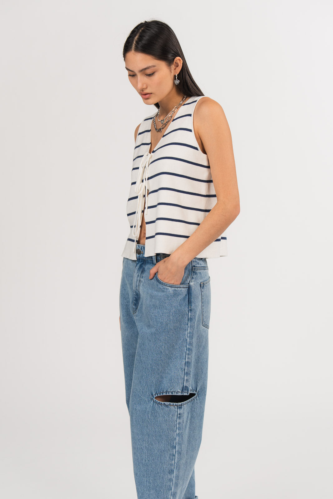 Knit Vest Stripes