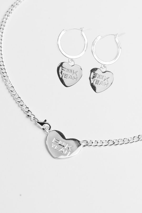 Bild von Jewelry Set Heart Silver  aus BLAKK WEEK SETS Kollektion im Angebot
