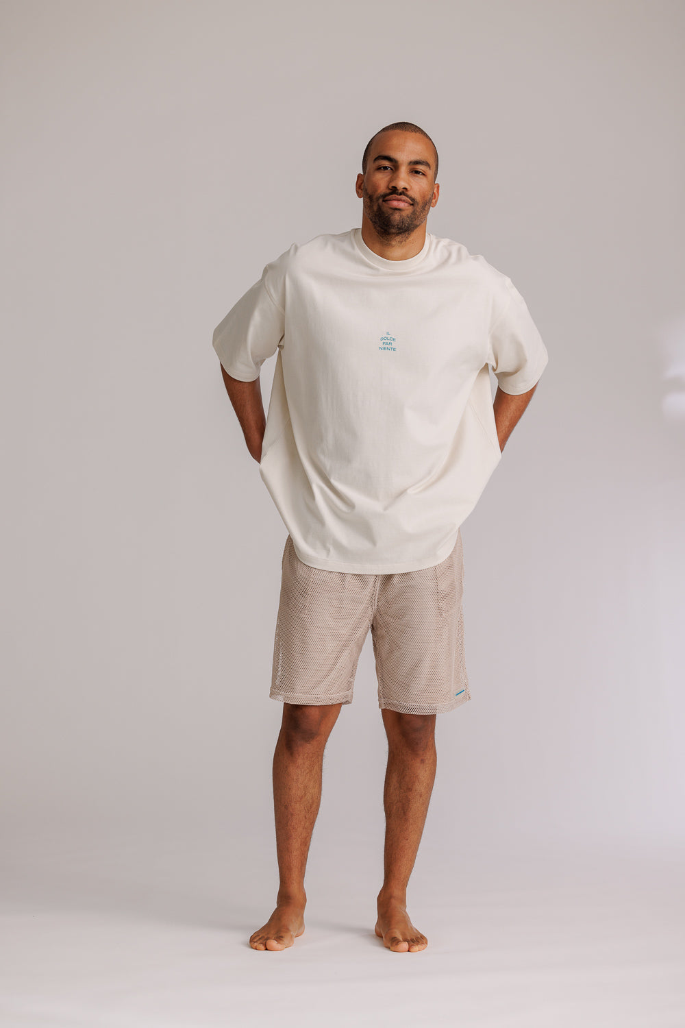 Karo Kauer Mesh Shorts Sand