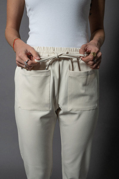 Abby Mom Pants Ivory