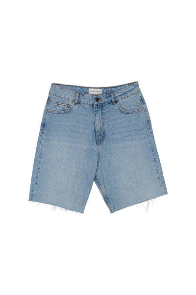 Lulu Denim Shorts Mid Blue