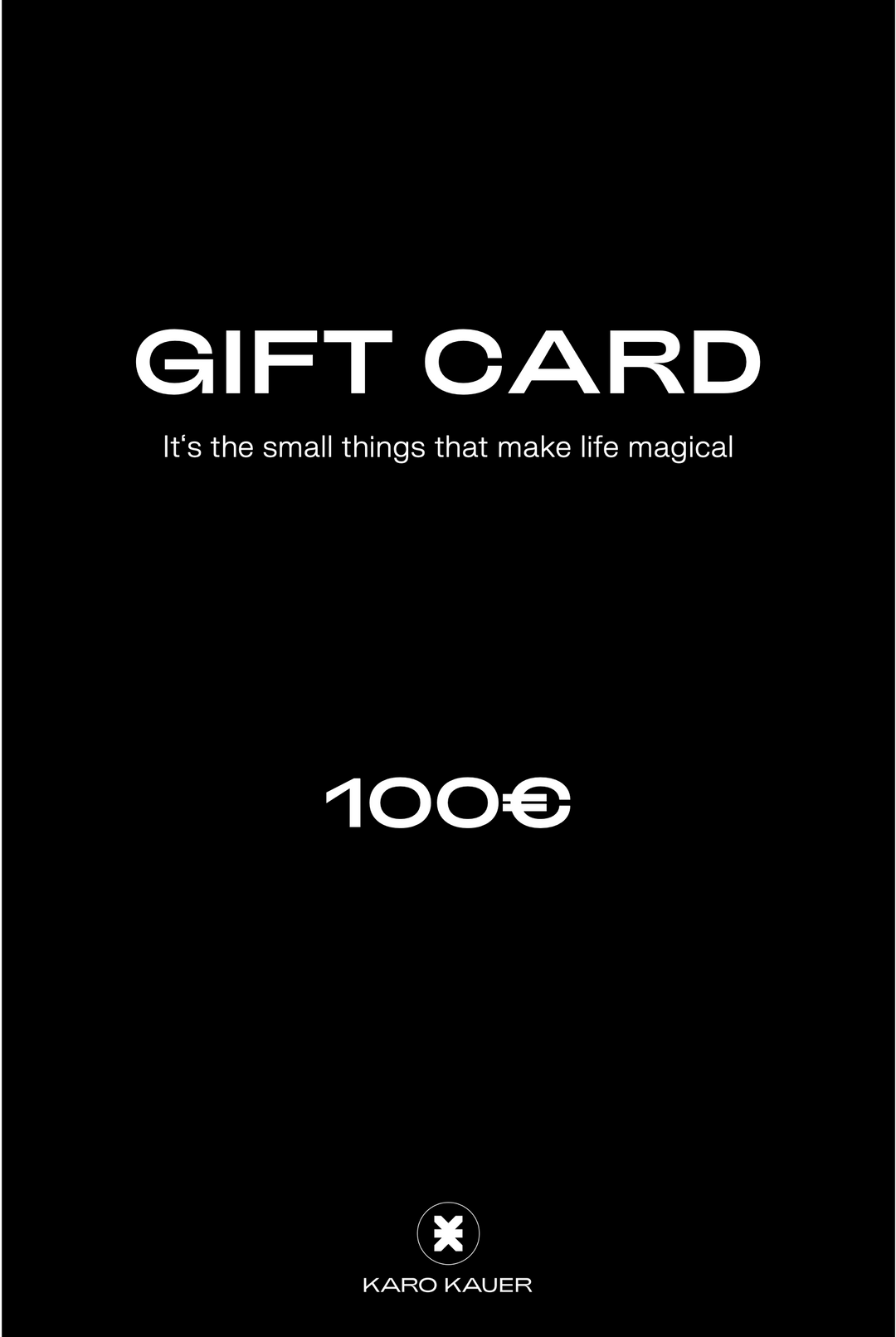Geschenkgutschein - Karo Kauer Label