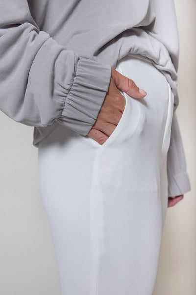 Lea Jogger Pants White