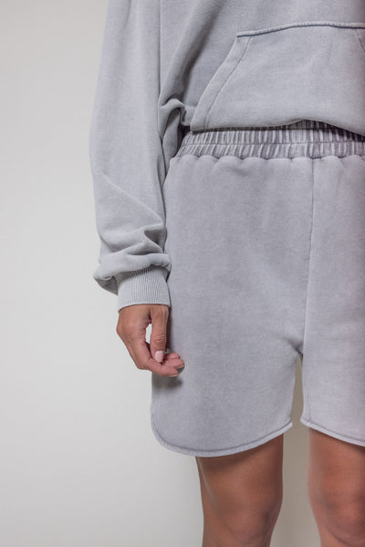 Lucy Shorts Velvet Grey
