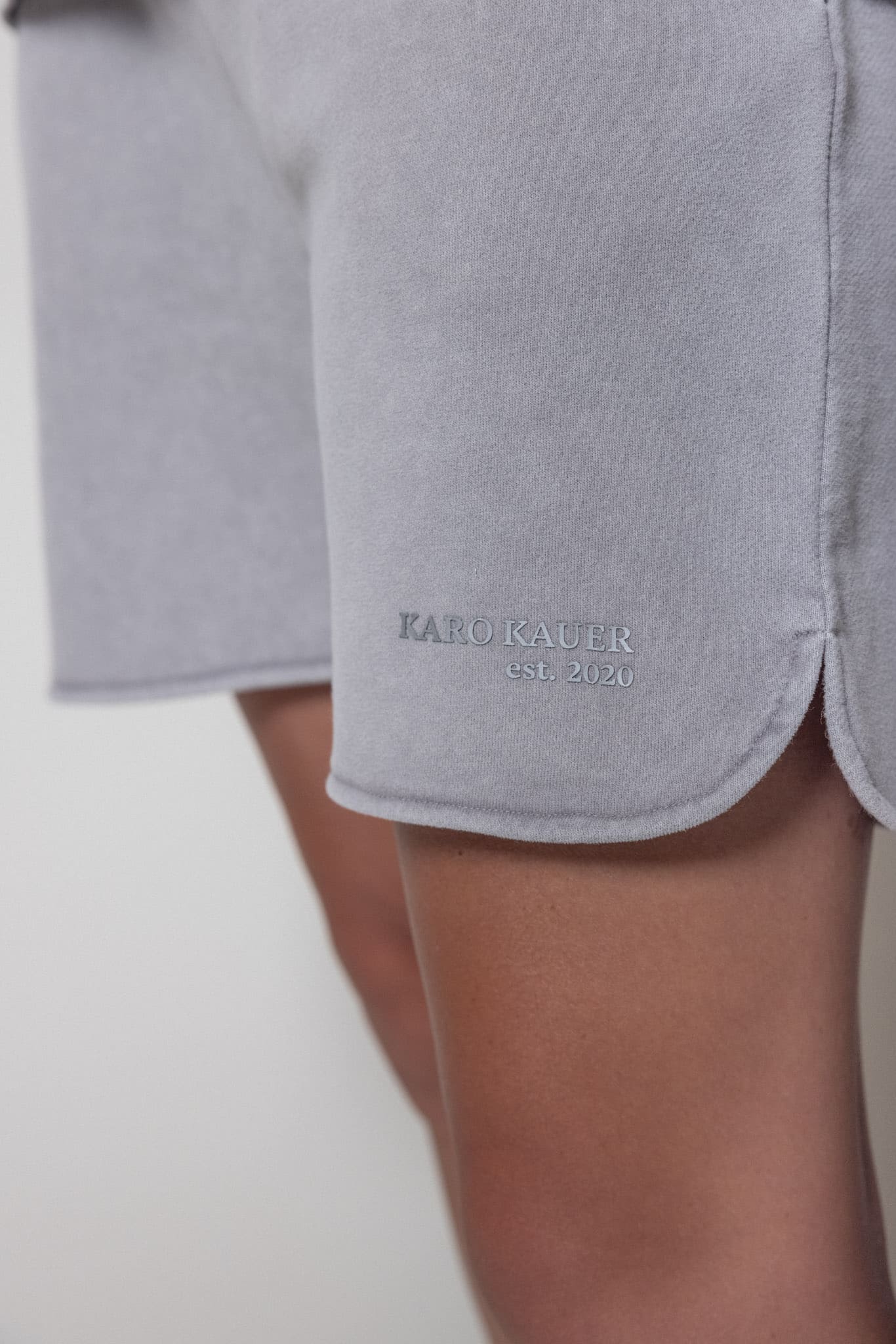 Lucy Shorts Velvet Grey