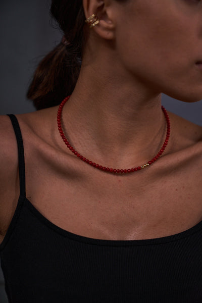 Necklace Coralle Red