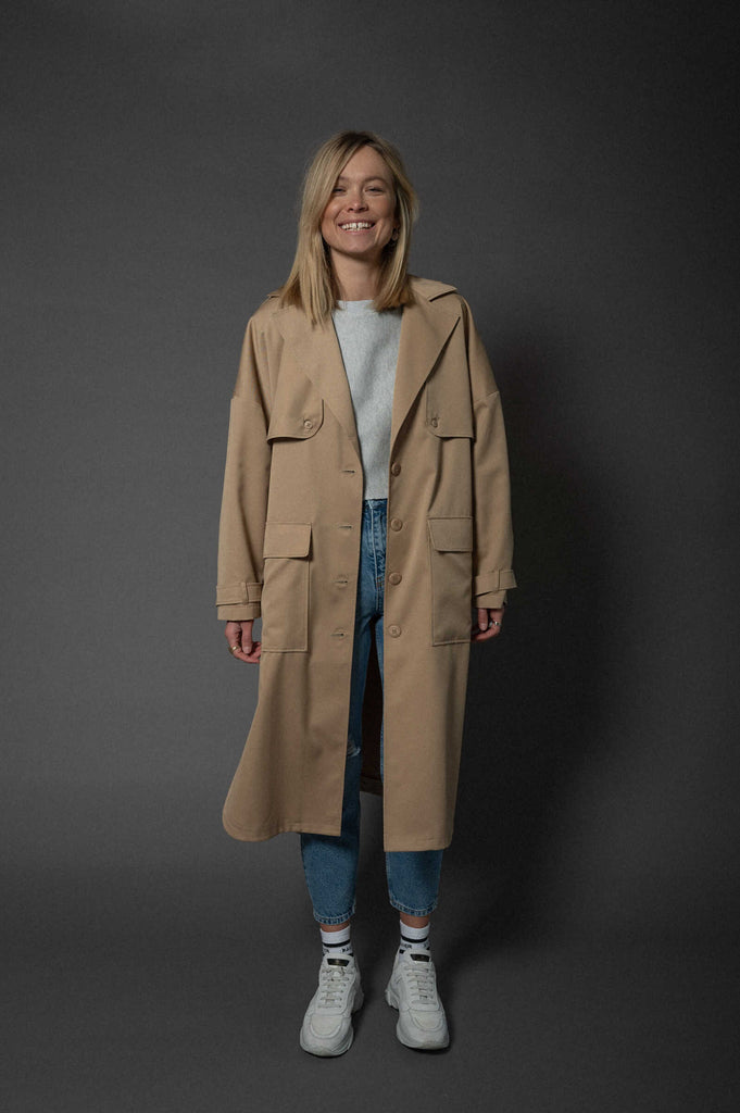 Karo kauer trenchcoat clearance
