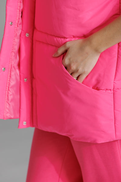 Puffer Vest Pink