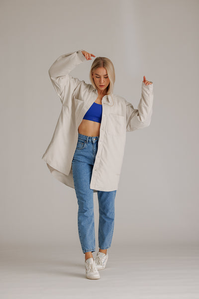 Quilted Jacket Greige