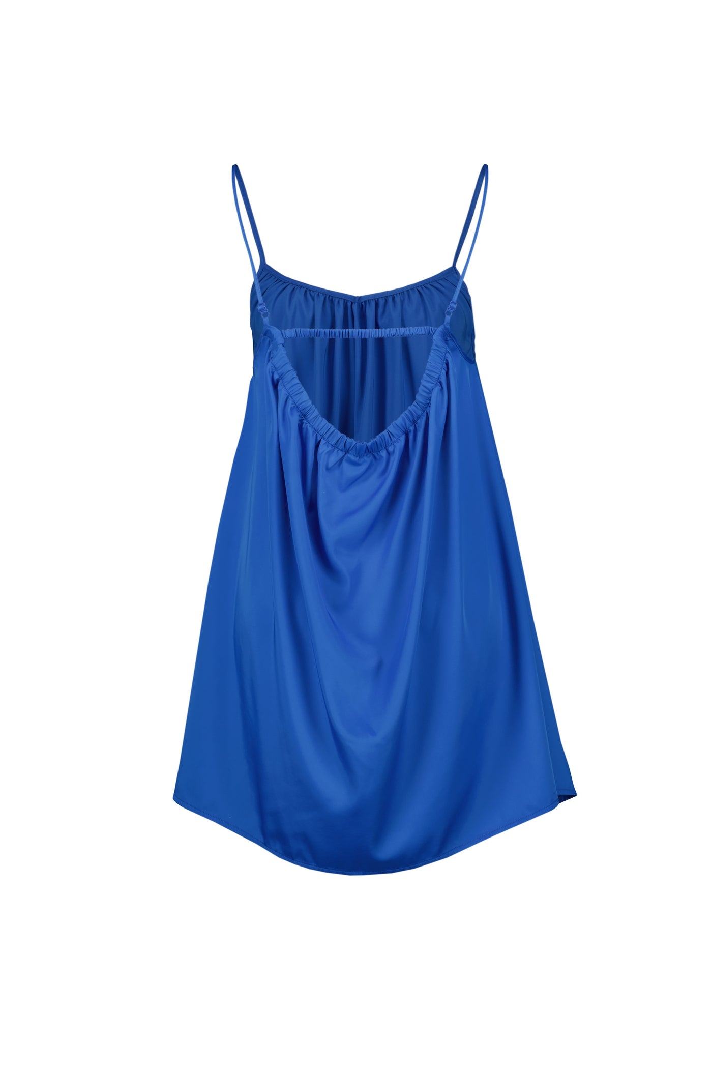 Satin Dress Sonic Blue